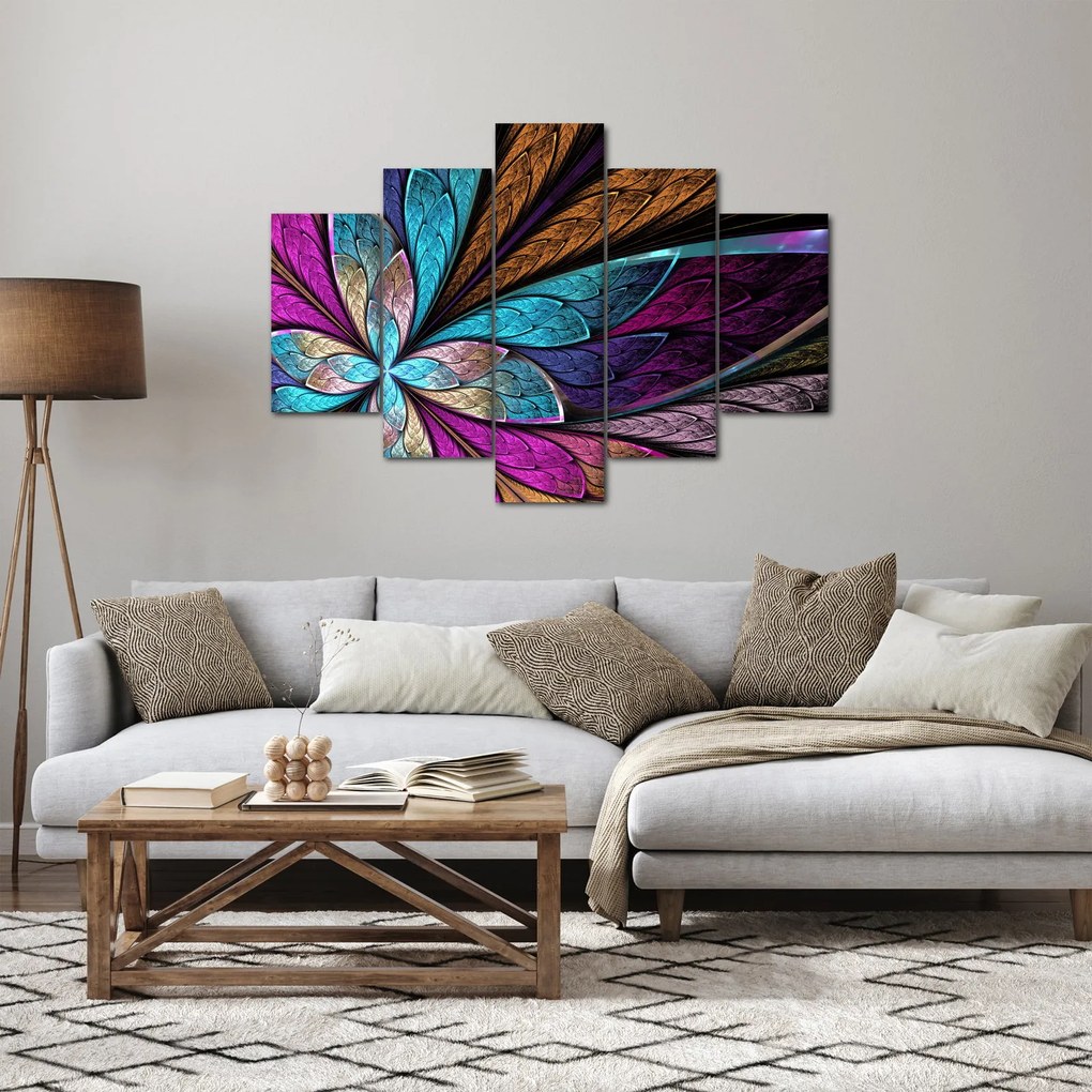 Kép - absztrakció, virág (150x105 cm)