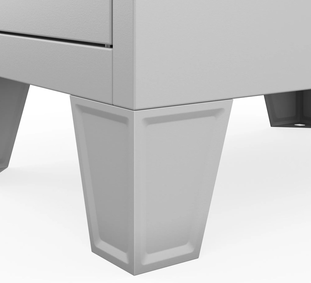 BHP szociális rekeszes szekrény szürke: ROBERT 1 Plus