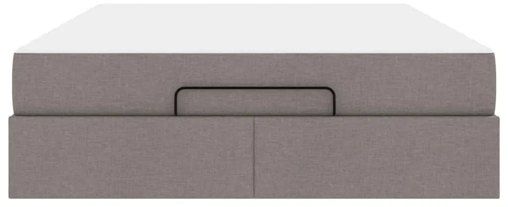 Ágykeret matracmal Tópszínű 140 x 190 cm szövet