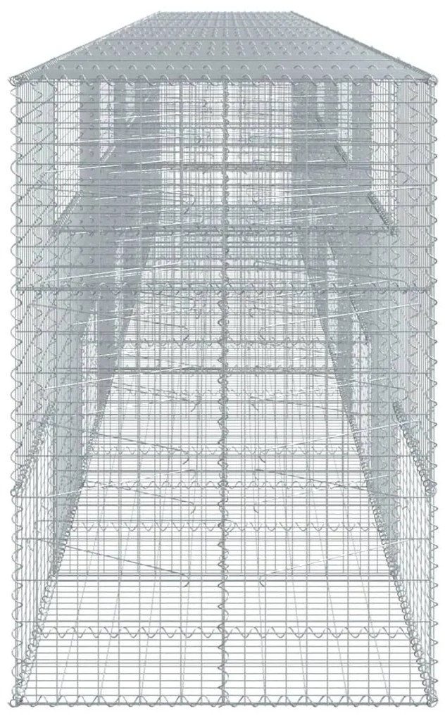 horganyzott vas gabion kosár fedéllel 1000 x 100 x 150 cm