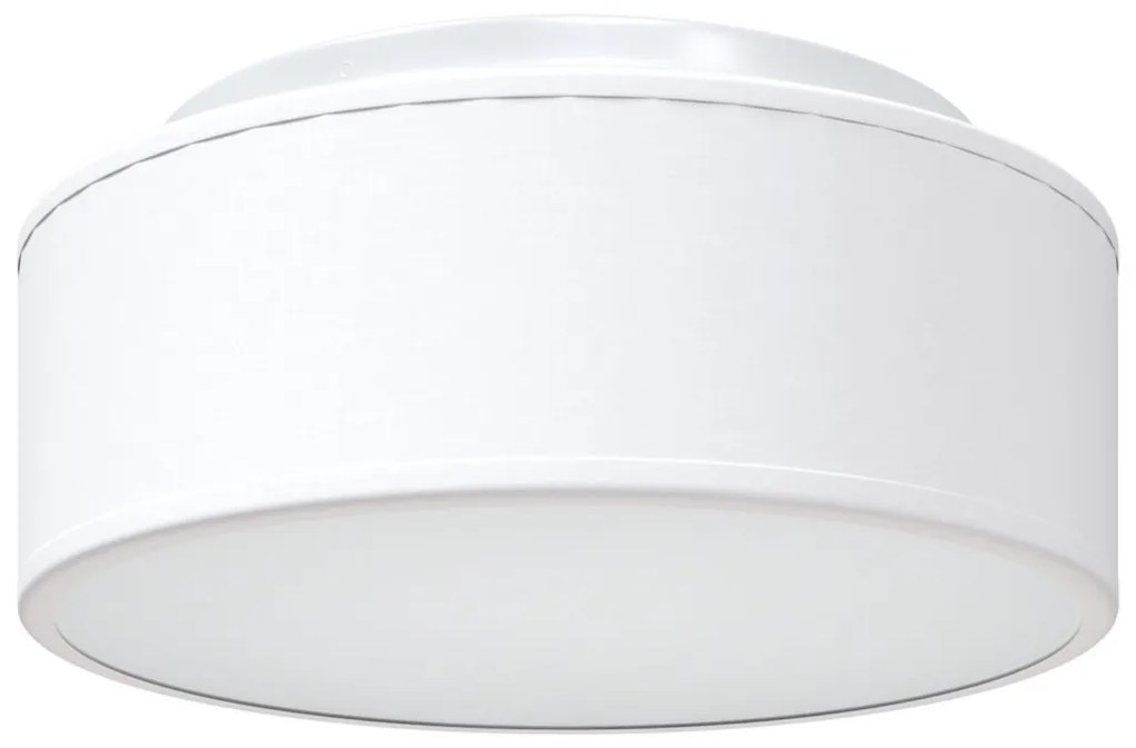 Mennyezeti Lámpák Flush Mount Fehér Ø 30 cm Szövet E27
