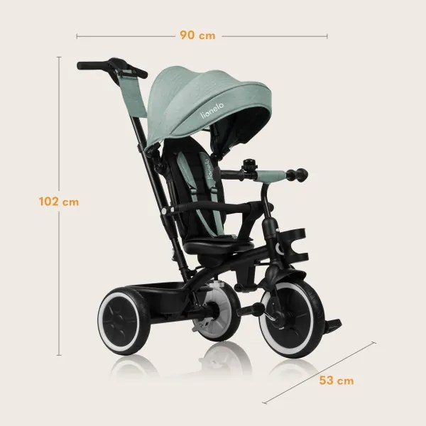 Lionelo - Gyerek tricikli BERRY Green Forest