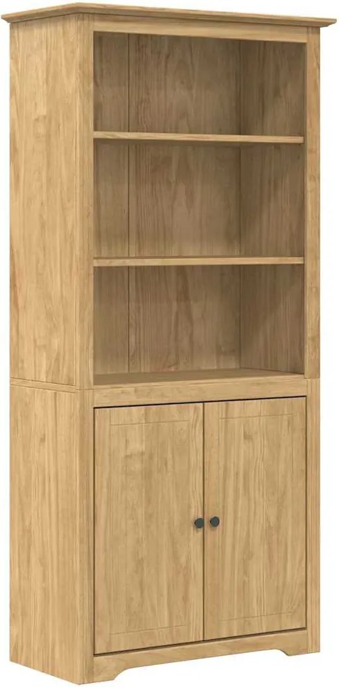 vidaXL Könyvszekrény BODO Méz barna 82 x 40 x 173 cm Faanyag