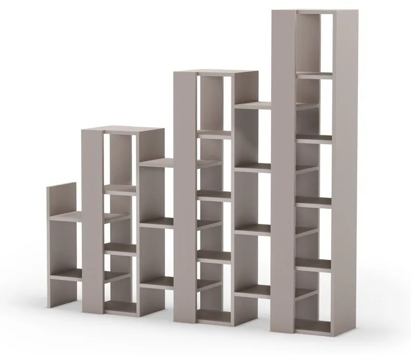 Szürkésbézs polcos állvány 158x151 cm Anissa – Marckeric
