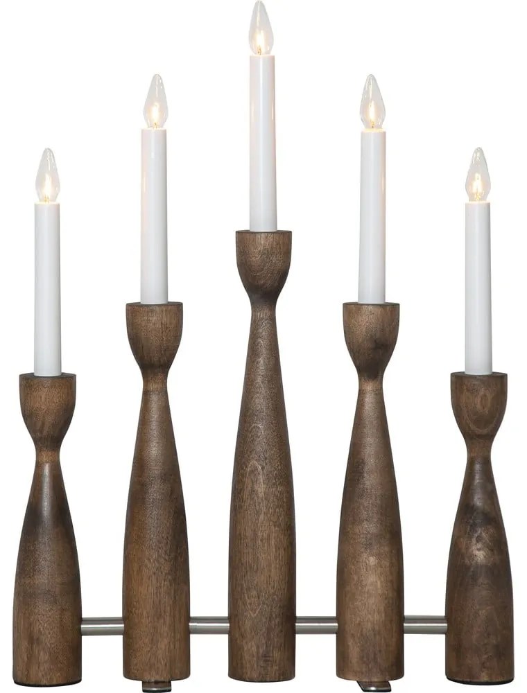 Sötét natúr színű konnektorhoz csatlakoztatható karácsonyi fénydekoráció Midja 2.0 – Star Trading