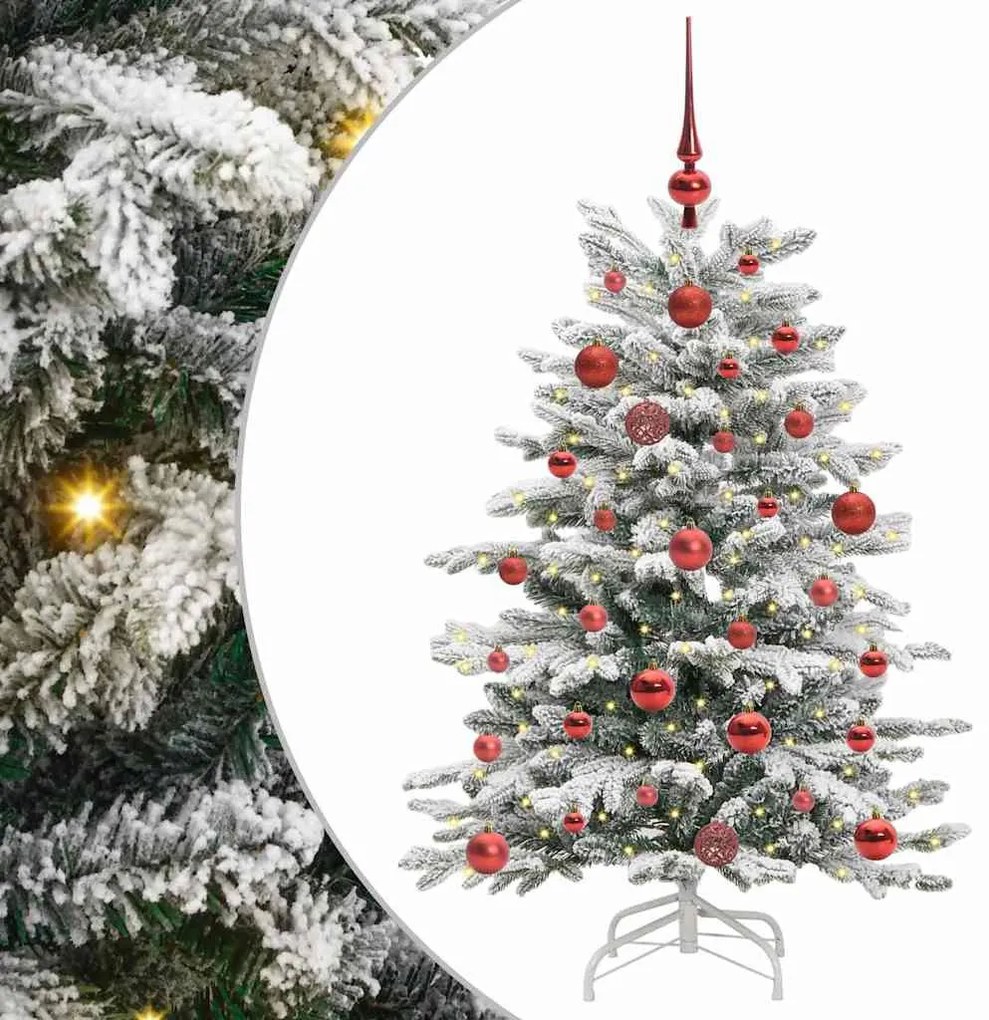 Műanyag Hajtogatós Karácsonyfa Fehér 120 cm PE és PVC