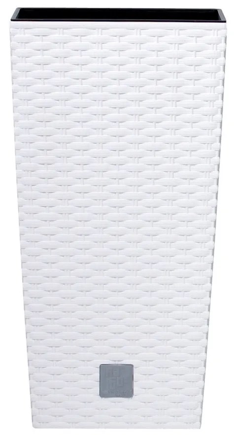 Prosperplast Rato Square virágtartó fehér 20x20x37,6cm, M