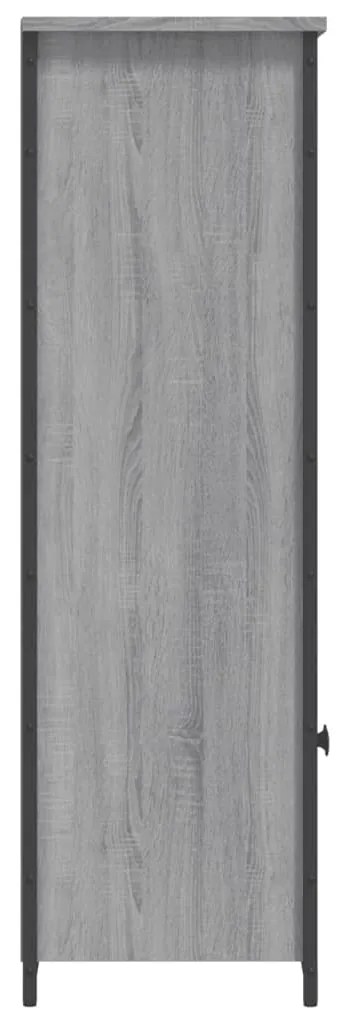 szürke sonoma szerelt fa magasszekrény 62 x 32 x 103,5 cm