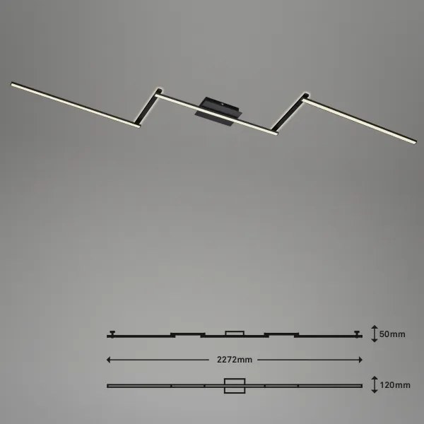 Briloner 3501-015 - LED Felületre szerelhető csillár STAFF 5xLED/4,8W/230V fekete