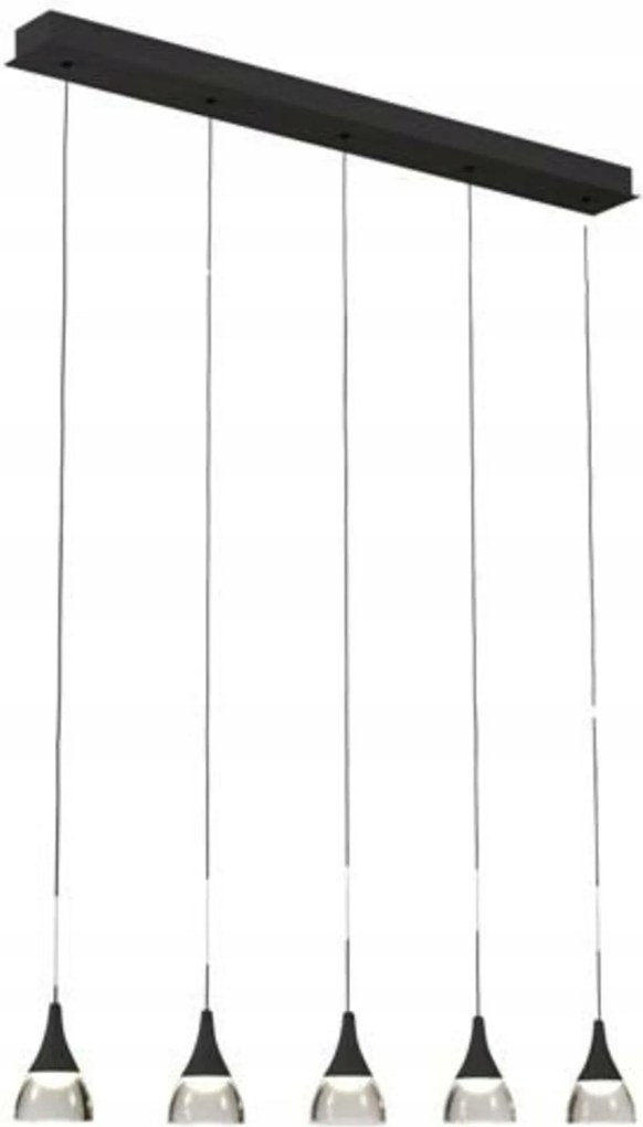 Led Függeszték AZzardo Dalmatia 5 fekete AZ2910 25W 1500lm 3000K IP20