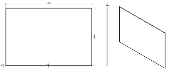 Sapho - Tükör ACCORD 120x80 cm