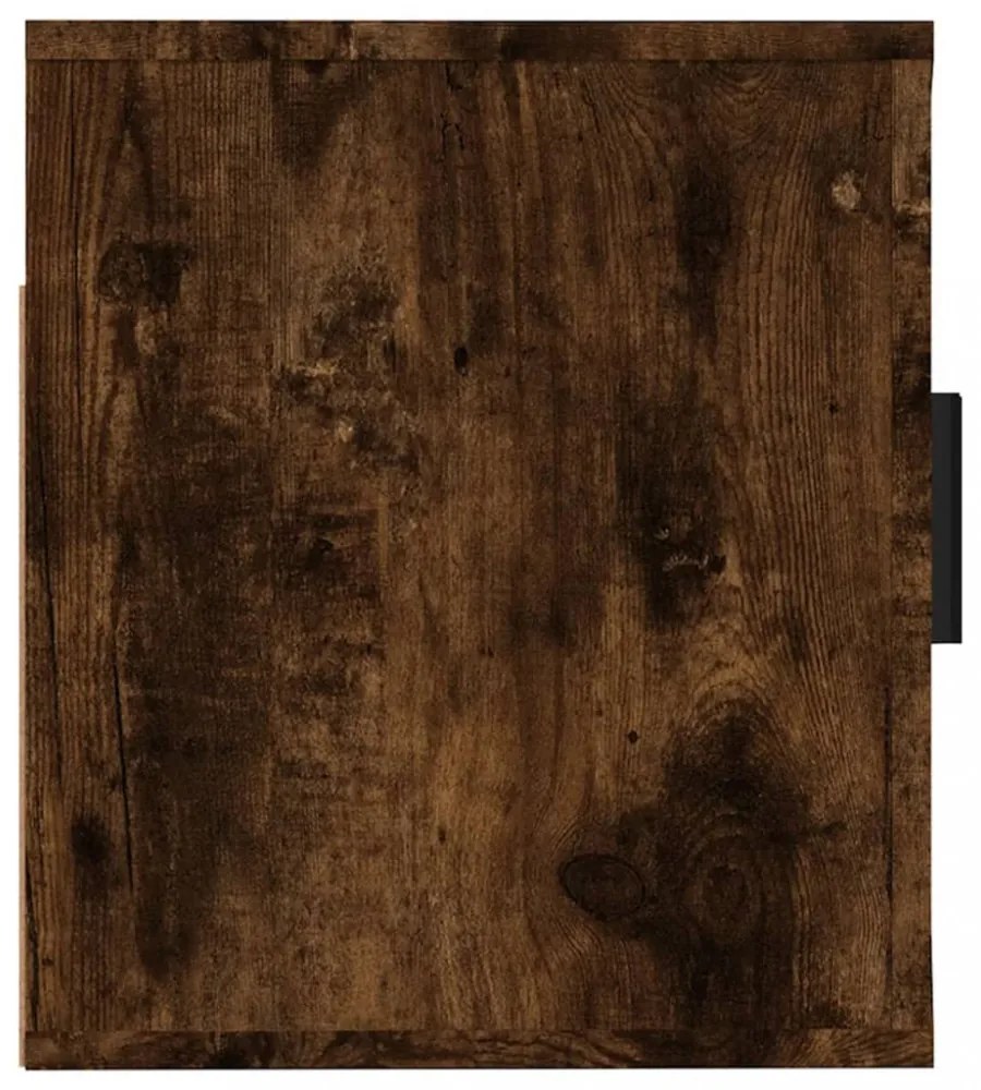 füstös tölgy színű fali TV-szekrény 57 x 34,5 x 40 cm