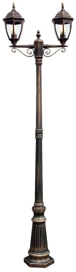 Redo 9609 - Kültéri lámpa SEVILLA 2xE27/42W/230V IP44 arany/patinás