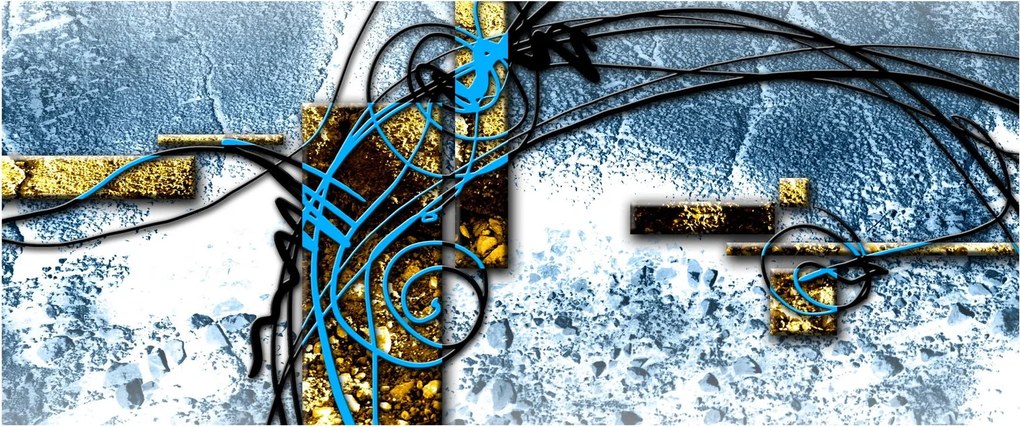 Absztrakt kép (120x50 cm)