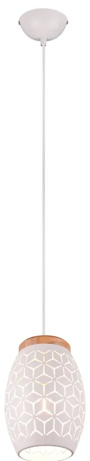 Fehér függőlámpa ø 15 cm Bidar – Reality