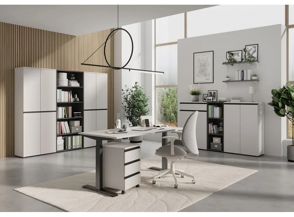 Krémszínű ruhásszekrény 81x197 cm Bedano – Germania