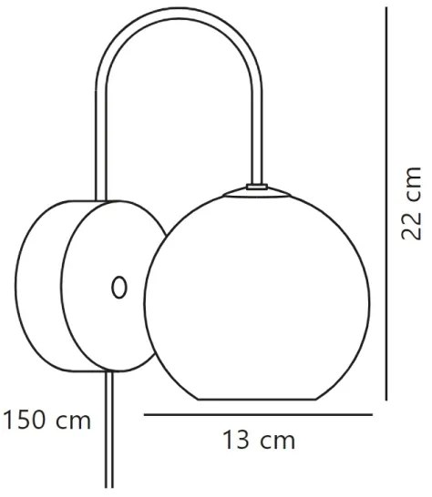 Nordlux - Fali lámpa FRANCA 1xE14/40W/230V