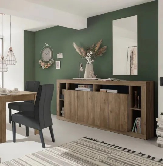 RIMINI komód, négyajtós – mercure tölgy