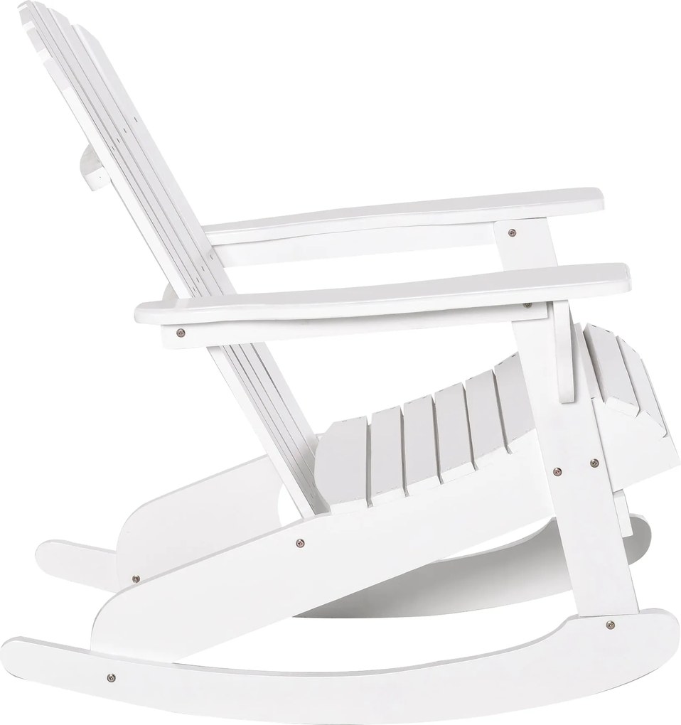 Outsunny Adirondack Kerti Hintaszék - Fehér 77 x 94 x 97 cm | Aosom