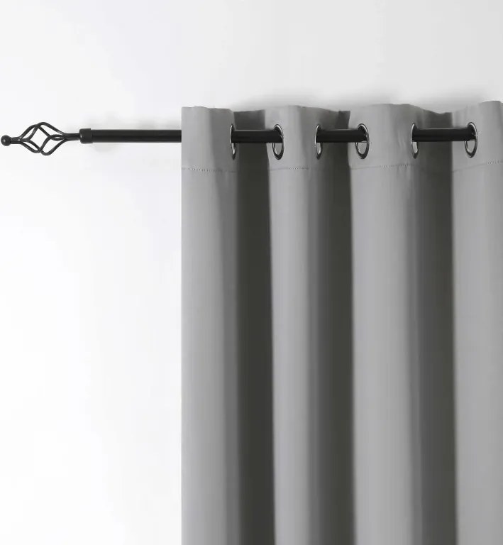 Világosszürke OXFORD függöny 140x270 cm Felfüggesztés: Hullámos sínszalag