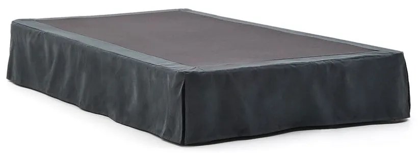 Antracitszürke kárpitozott egyszemélyes ágy 90x200 cm Jaira – Kave Home