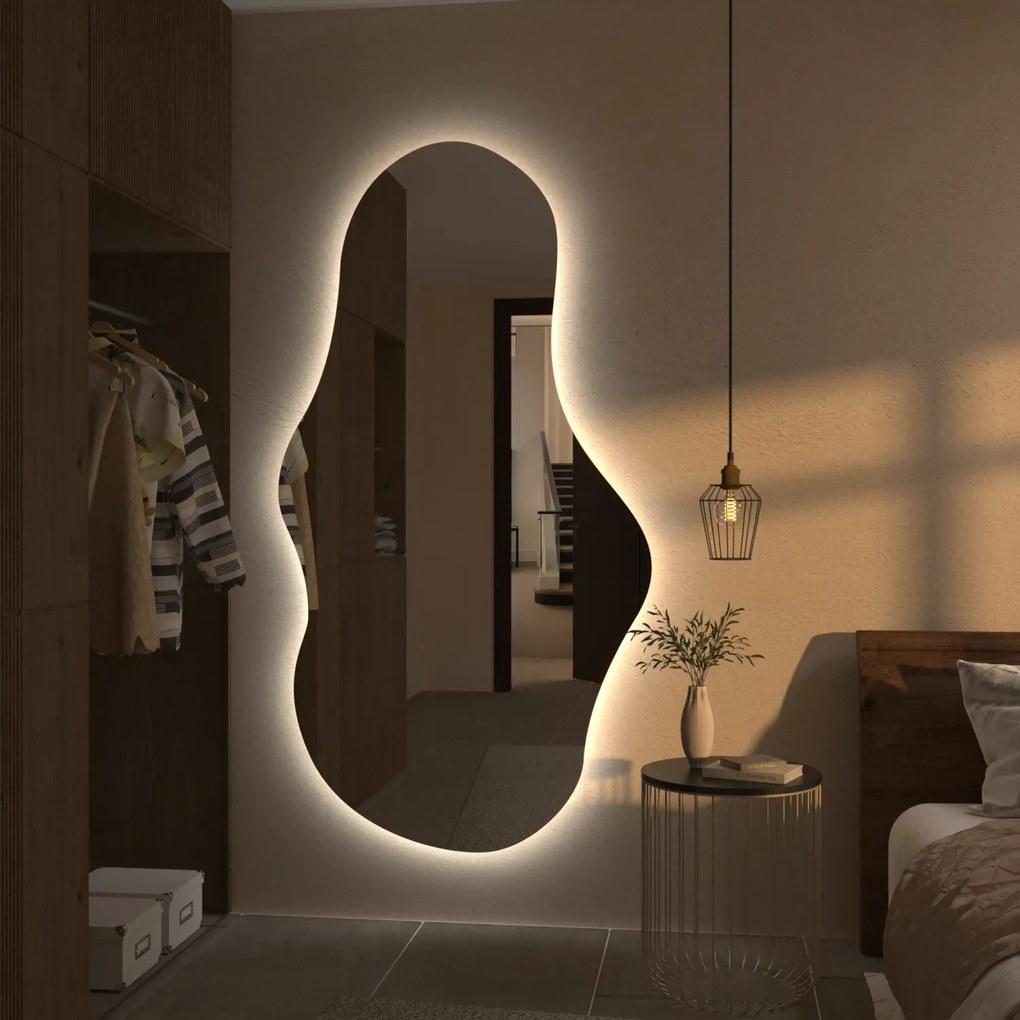 Atipikus tükör LED világítással G1