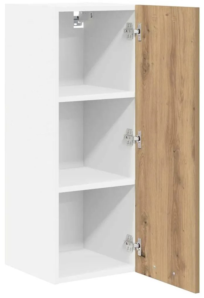 Függő szekrény Riga Artisan tölgy és fehér 30 x 31 x 80 cm