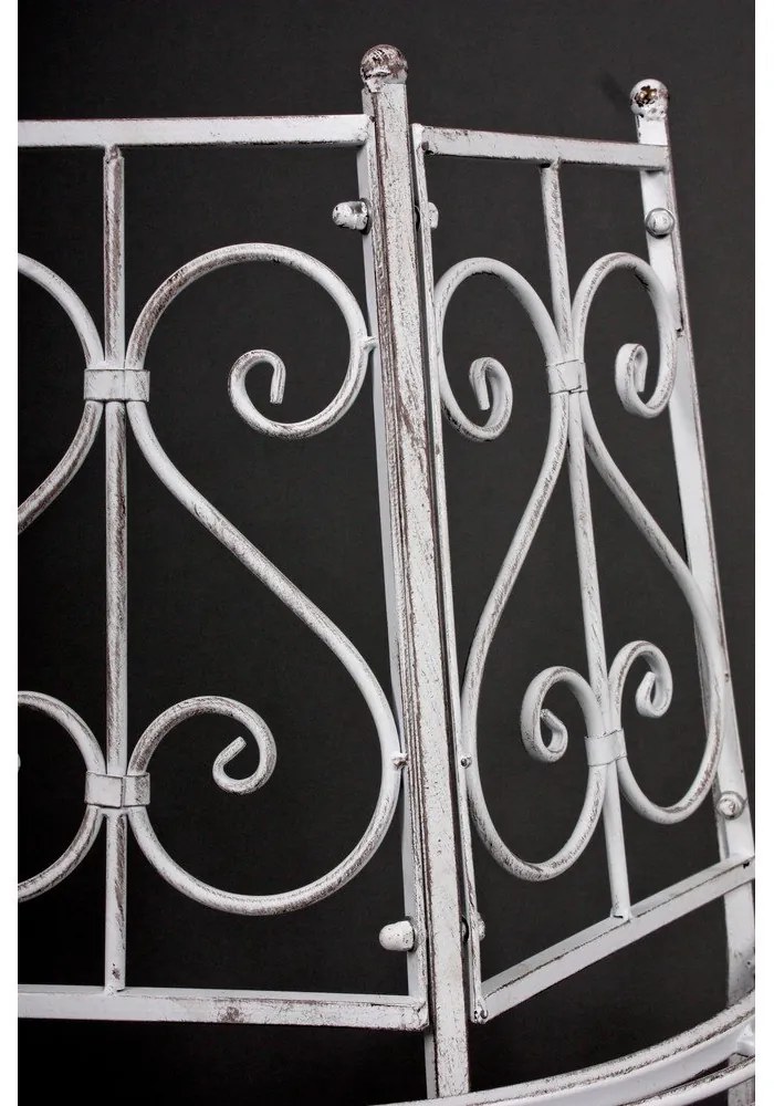 Fehér fém kerti pad Varda – Garden Pleasure