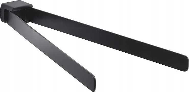 Pirenei forgó törölközőtartó dupla 350mm, matt fekete