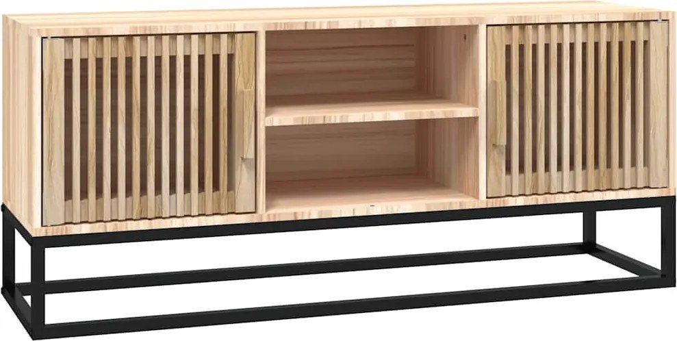vidaXL szerelt fa és vas TV-szekrény 105x30x45 cm