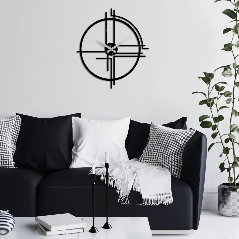 Unique fém falióra, 49×44 cm