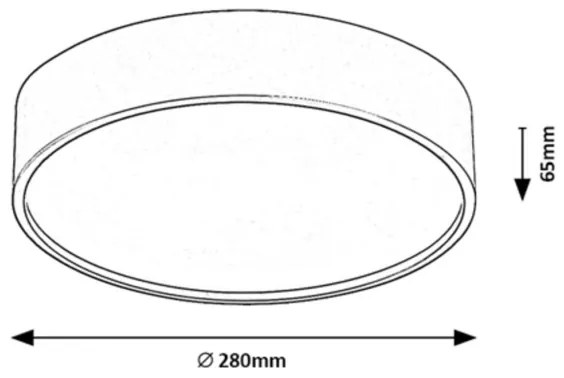Rabalux 75010 - LARCIA LED 18W 230V IP44 4000K mennyezeti lámpa ezüst