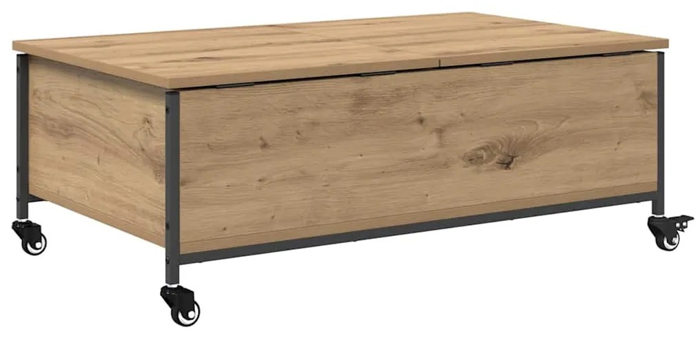 vidaXL Dohányzóasztal Artisan tölgy 91 x 55 x 32 cm Faanyag