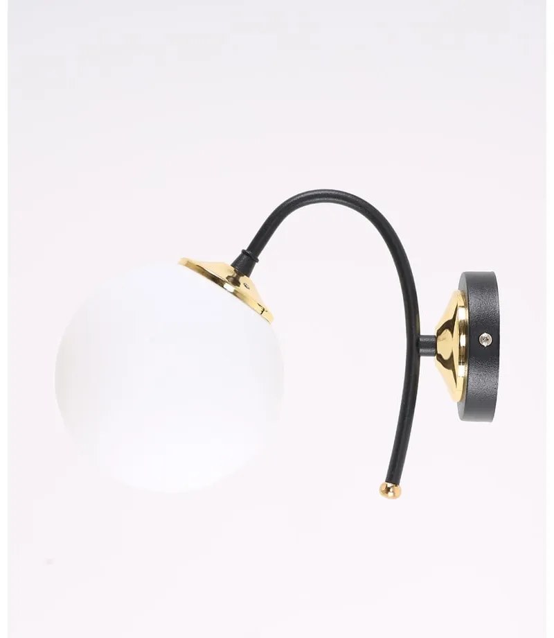Fehér-fekete fali lámpa ø 15 cm Yoyo – Squid Lighting