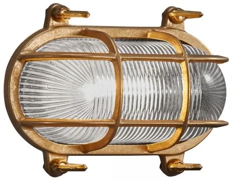 Nordlux - Kültéri fali lámpatest HELFORD 1xE27/12,5W/230V IP64 sárgaréz