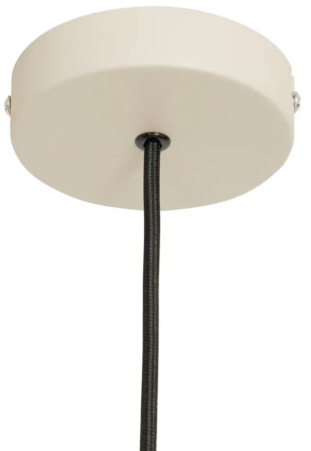 Japandi függőlámpa bézs színű, szövet lámpabúrával 50cm - Plu