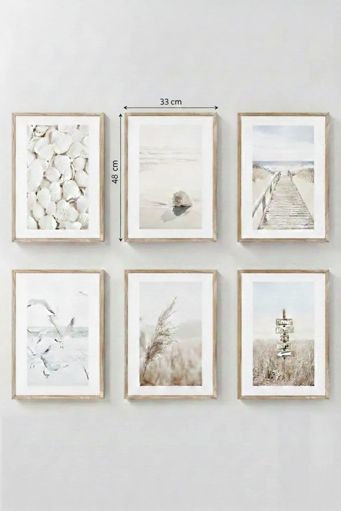 Artavessastko15 keretezett MDF falikép, 6 db-os szett