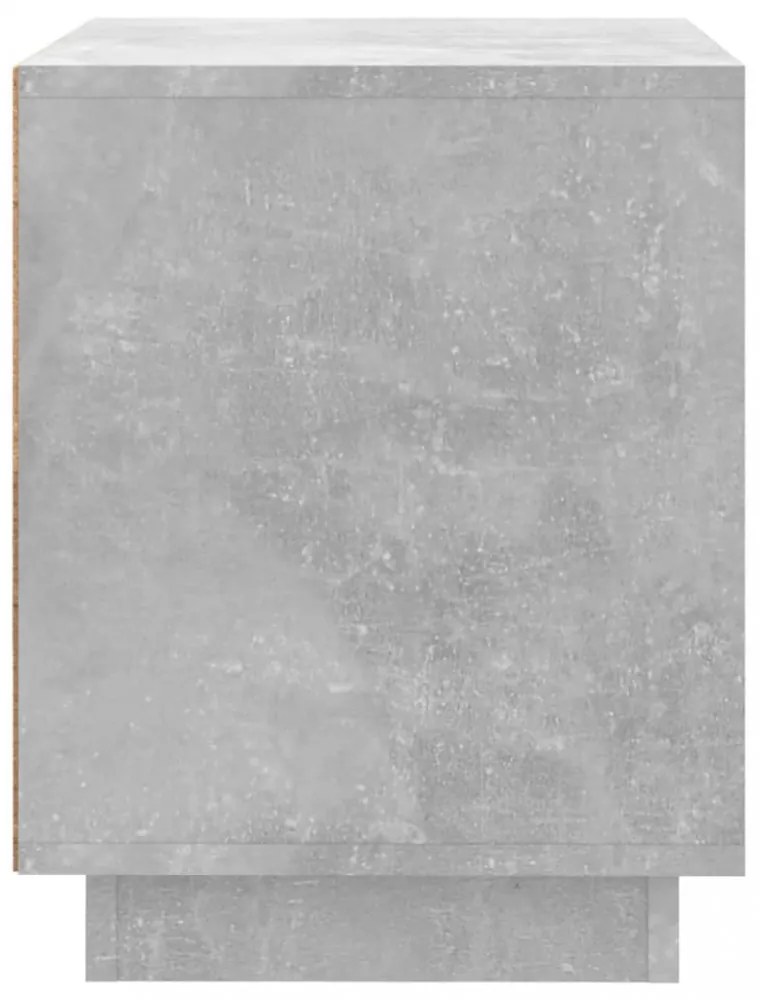 2 db betonszürke szerelt fa éjjeliszekrény 44x35x45 cm