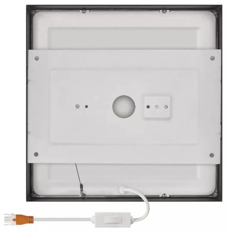 Matt fekete LED mennyezeti lámpa 22.5x22.5 cm Nexxo – EMOS