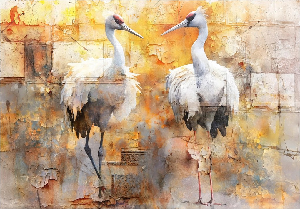 Fotótapéta flizelina Darvak Akvarell Elegancia Természet nyugalma 368x254 +ragasztó