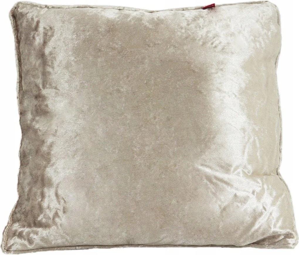 Solar bársony párnahuzat 45x45 pezsgőszínű