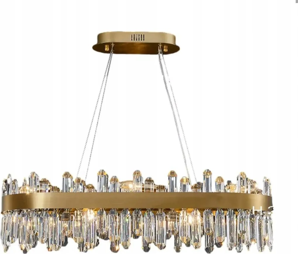 Lumora csillár kristály arany modern Led állítható magasság 100CM