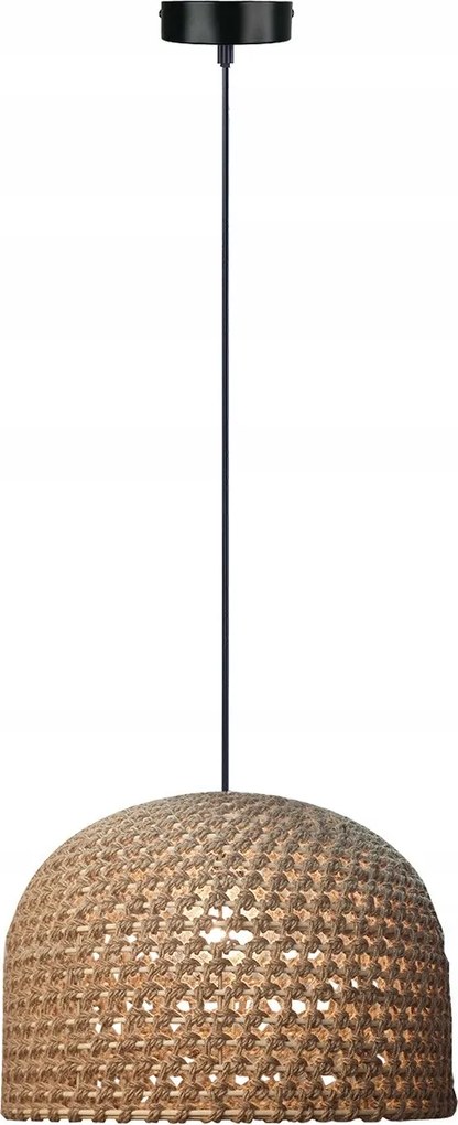 Kanso öko boho lámpa 40 cm rattan ideális étkezőbe japandi fa