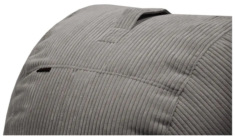 Barna kordbársony babzsákfotel Roll 105 – SLOWDOWN