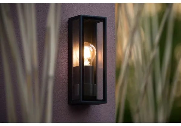 Lucide 15802/01/30 - Kültéri fali lámpa DUKAN 1xE27/15W/230V IP65