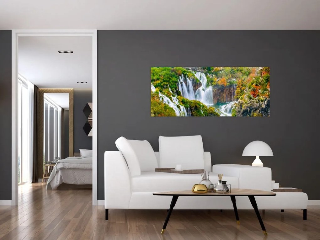 Kép - Plitvicei-tavak Nemzeti Park (120x50 cm)