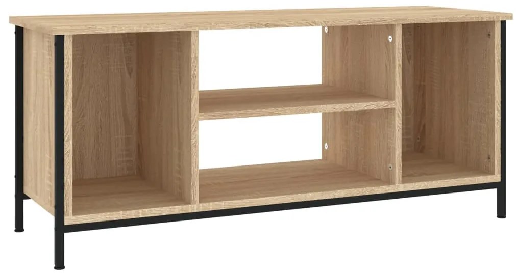 sonoma tölgyszínű szerelt fa TV-szekrény 102x35x45 cm