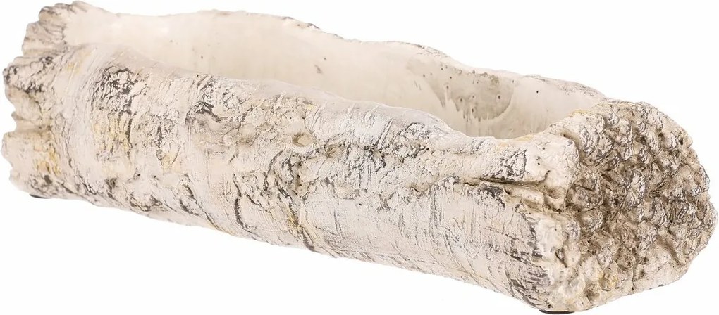 Virágtartó - virágláda, nyírfa utánzat, 32 x 12 x 8 cm, 32 cm