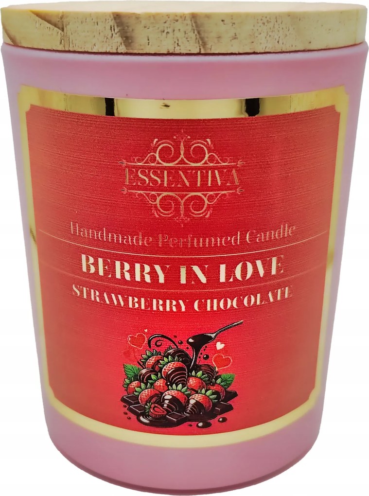 Berry In Love Szója illatgyertya Eper-Csokoládé 160ml