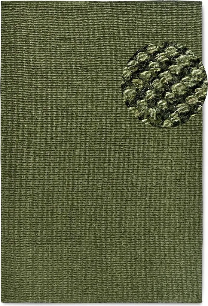 Juta szőnyeg nappaliba 120x170cm, természetes zöld juta szőnyeg